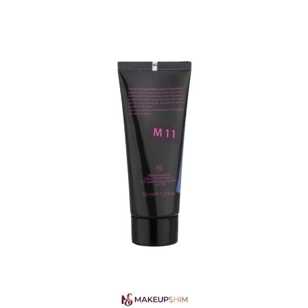 نمای پشت محصول کرم پودر کالیستا مدل لانگ لستینگ و مات (Long Lasting And Matt) حجم 35 میلی لیتر