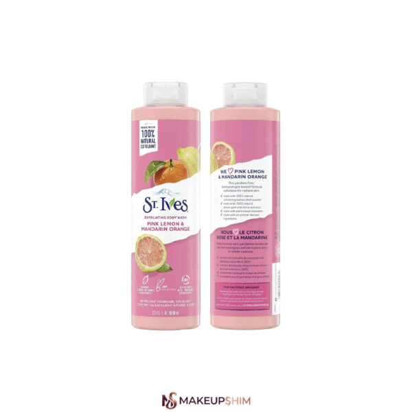 نمای جفت محصول شامپو بدن اس تی.ایوز مدل (Pink lemon & Mandarin Orange) حجم 650 میلی لیتر