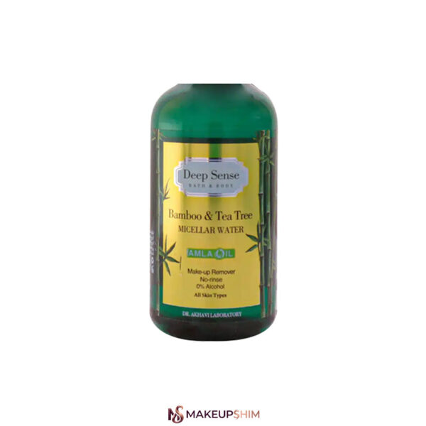 نمای زوم شده محصول پاک کننده آرایش صورت دیپ سنس مدل (tea tree & bamboo) حجم 160 میلی‌لیتر