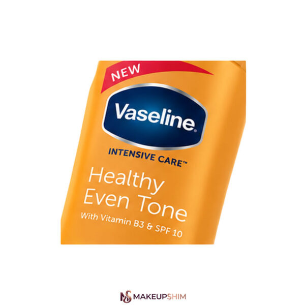 نمای جلوتر محصول لوسیون بدن وازلین مدل (Healthy Even Tone) حجم 400 میلی لیتر