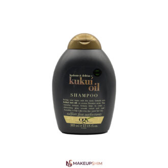 نمای زاویه روبه رو شامپو آبرسان و صاف کننده مو حاوی روغن کوکوی (Kukui Oil) فاقد سولفات حجم 385میلی لیتر
