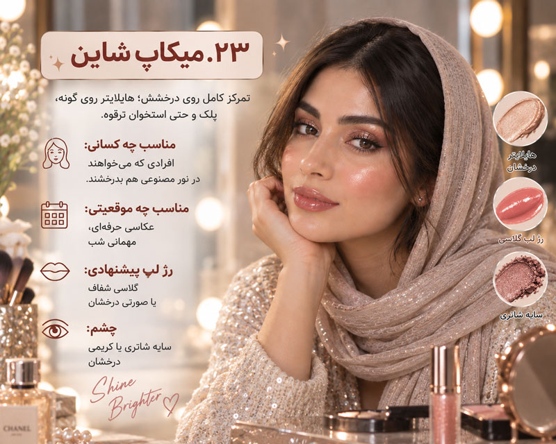 ۲۳. میکاپ شاین